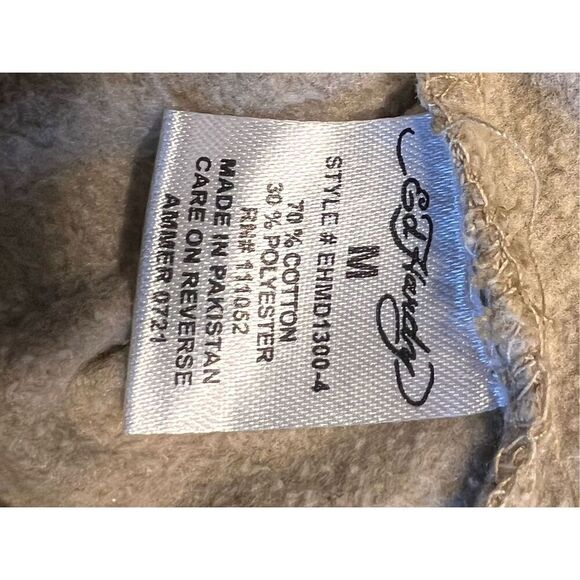 Ed hardy Y2K tan eagle skull NYC graphic pullover hoodie medium - Picture 5 of 7